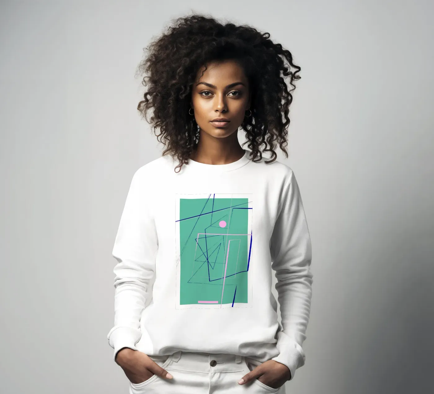 Angular Lines No 24 sweatshirt van treechild
