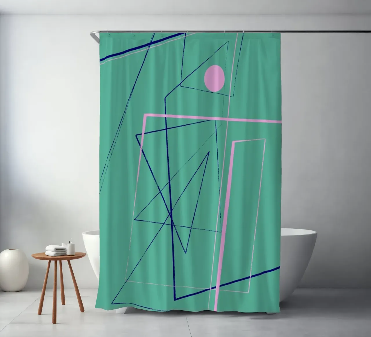 Angular Lines No 24 tenda da doccia da treechild