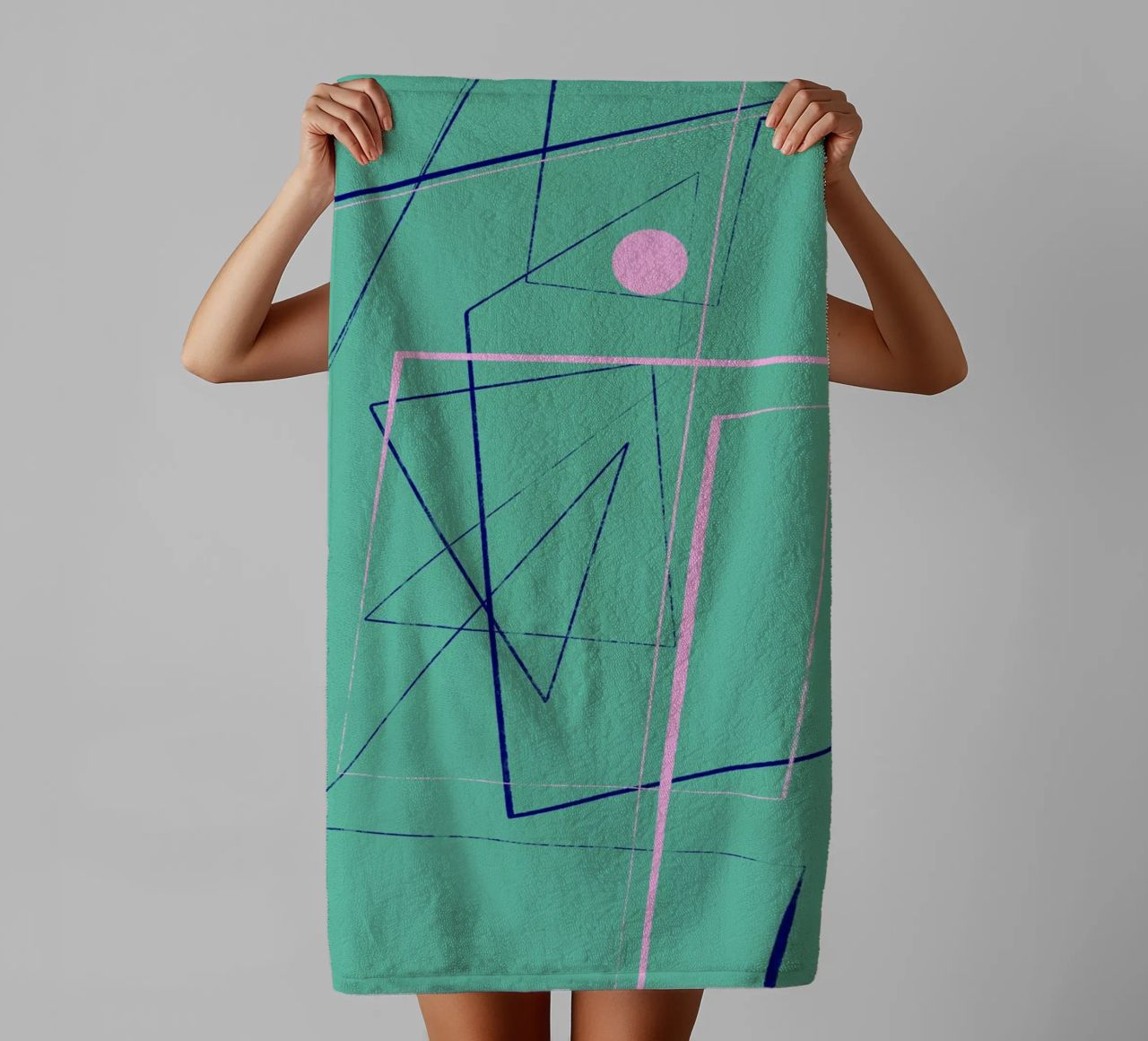 Angular Lines No 24 serviette de bain de treechild