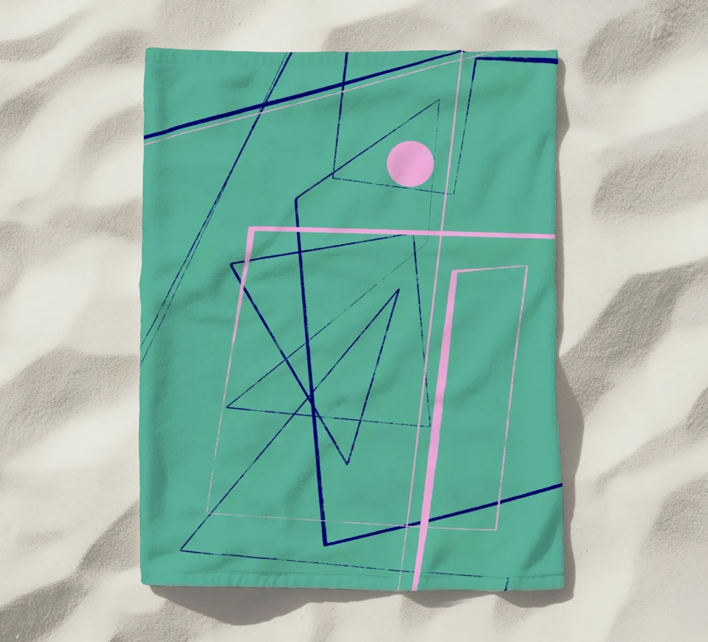 Angular Lines No 24 strandhanddoek van treechild