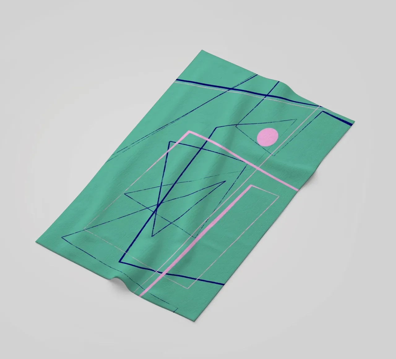 Angular Lines No 24 Strandtuch von treechild