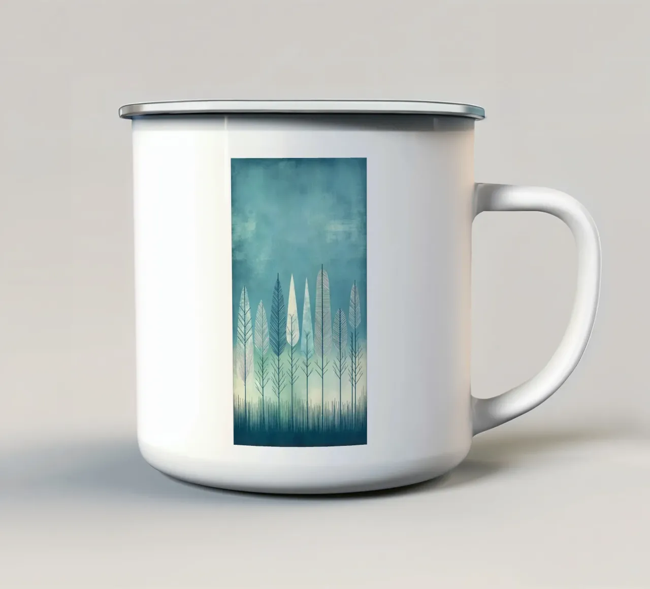 forest minimal tazza in smalto da lifeline