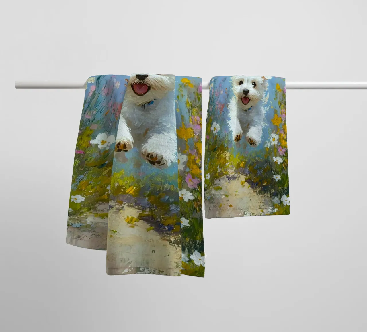fun cat running asciugamano da bagno da lifeline