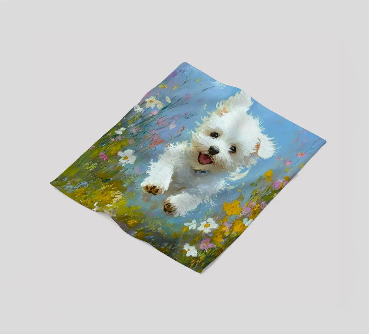 fun cat running coperta in pile da lifeline