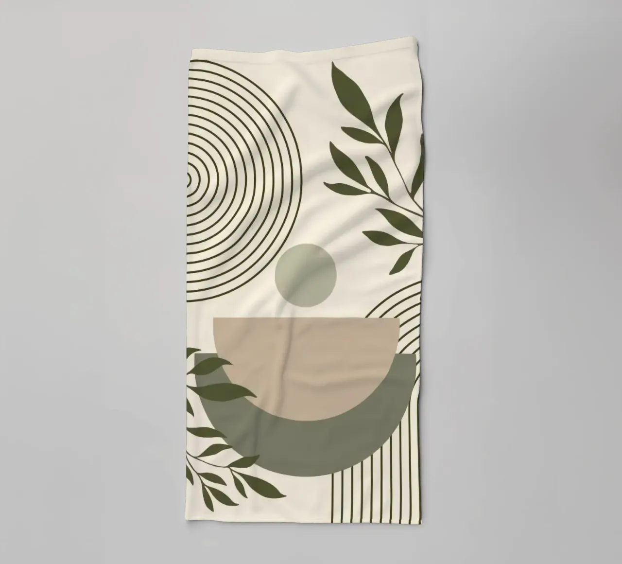 line circle and branch asciugamano da bagno da miracle