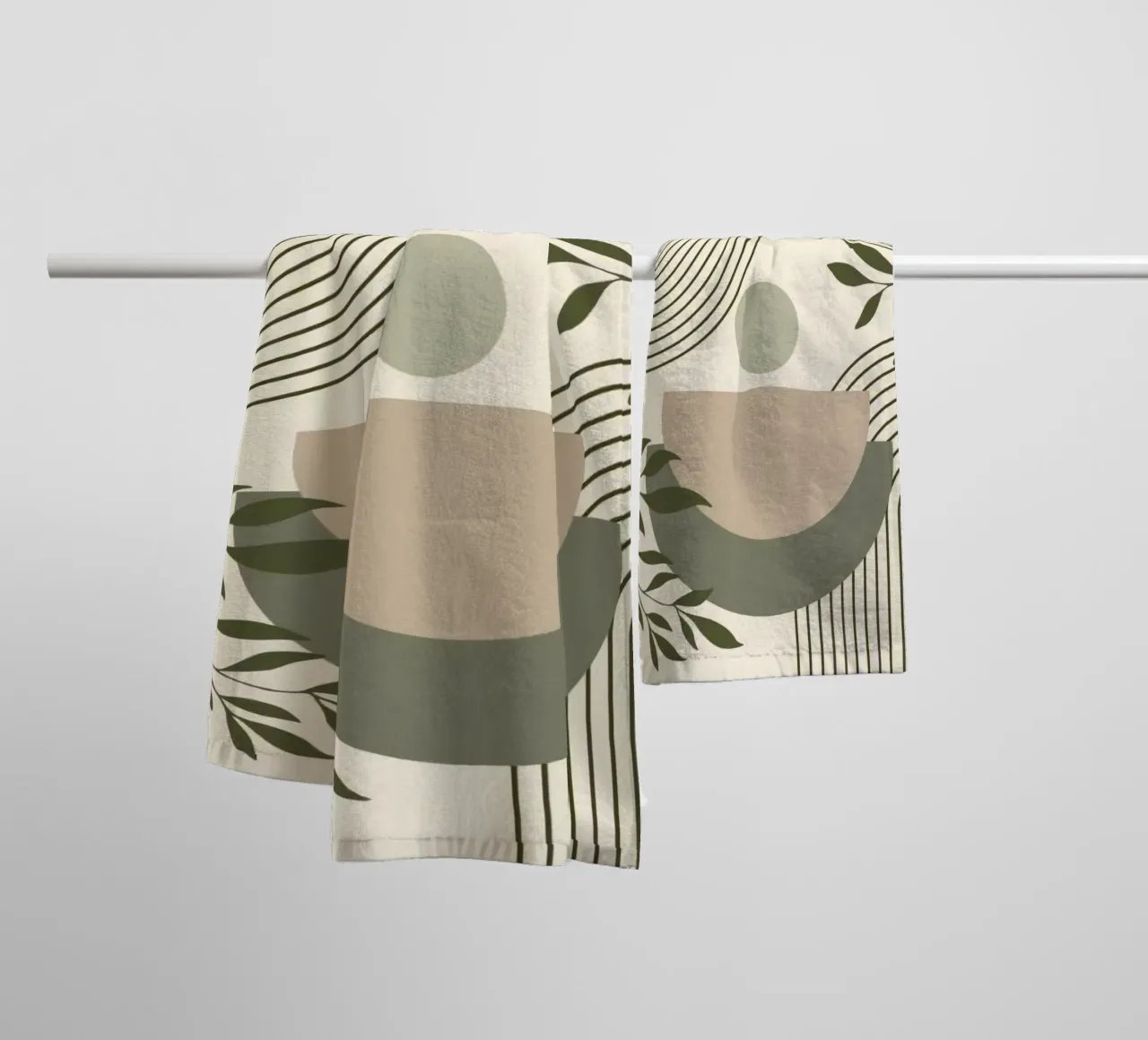 line circle and branch asciugamano da bagno da miracle
