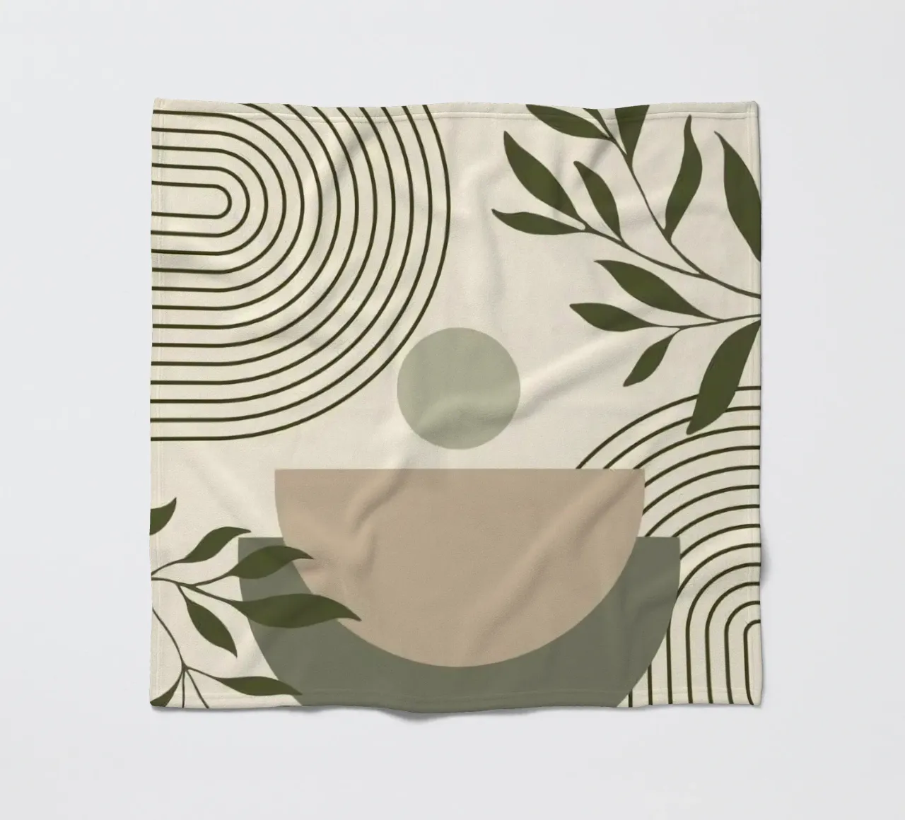 line circle and branch coperta in pile da miracle