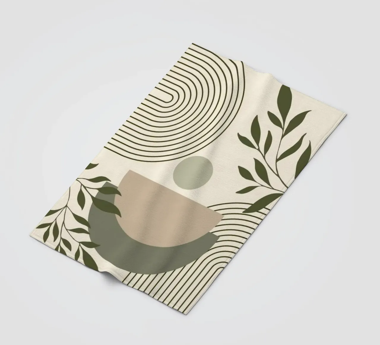 line circle and branch coperta in pile da miracle
