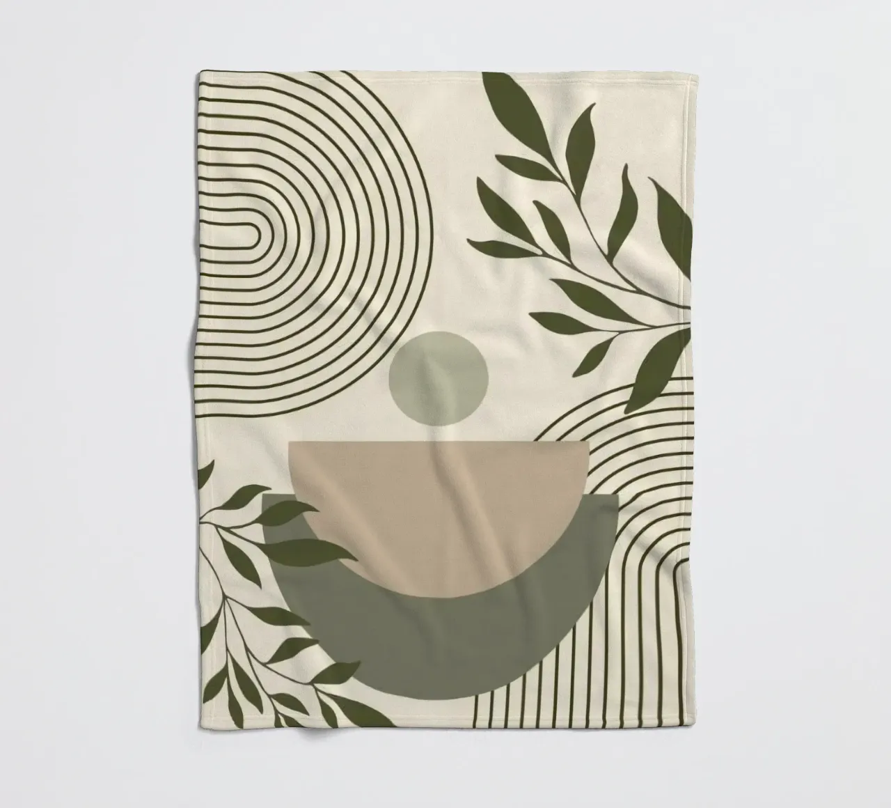 line circle and branch coperta in pile da miracle