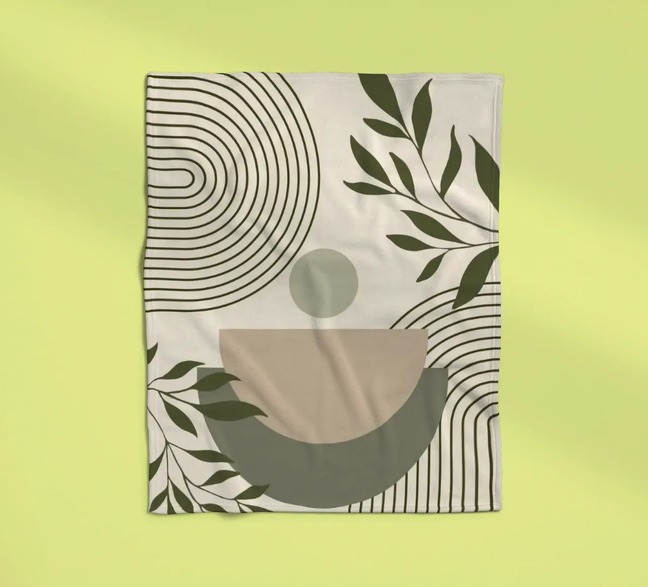 line circle and branch coperta in pile da miracle
