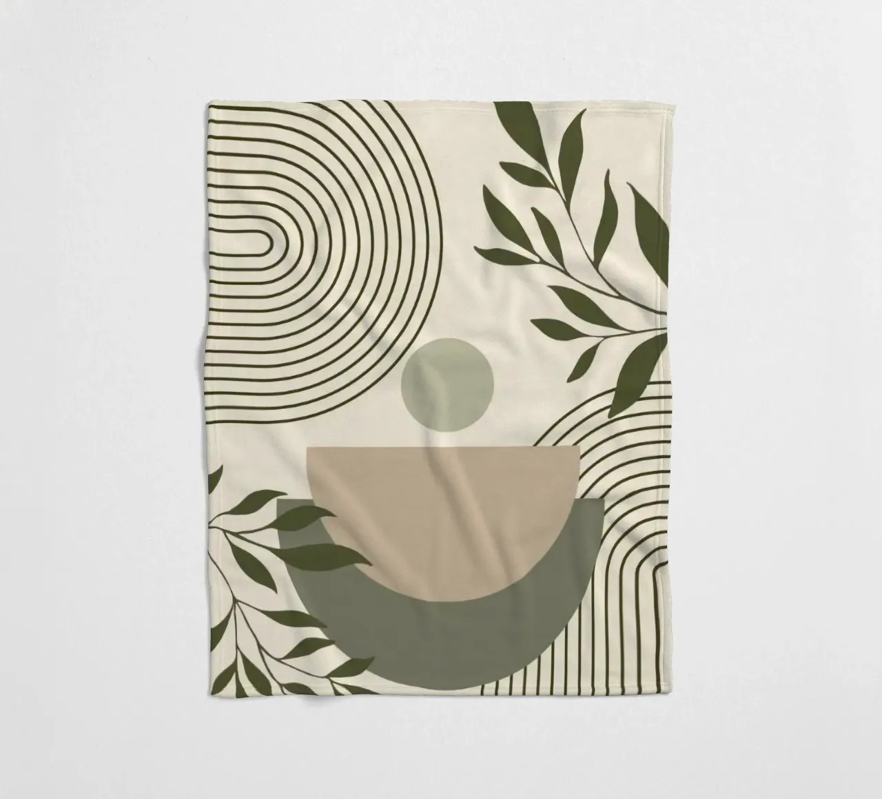 line circle and branch coperta in pile da miracle