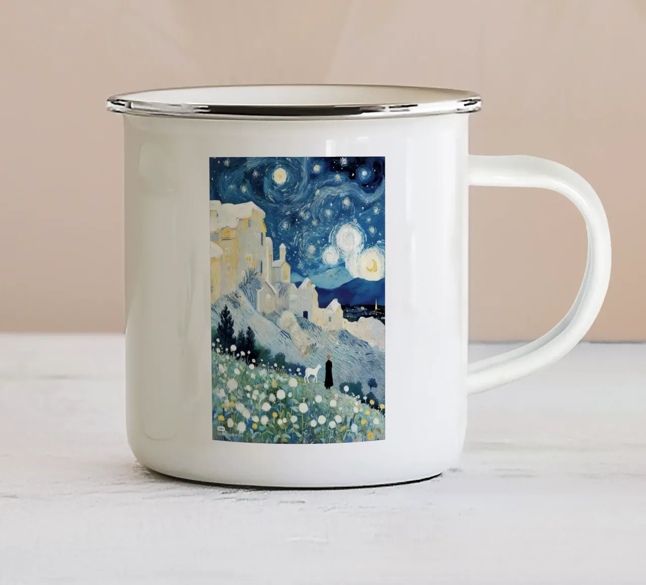 viewing with cat tazza in smalto da lifeline