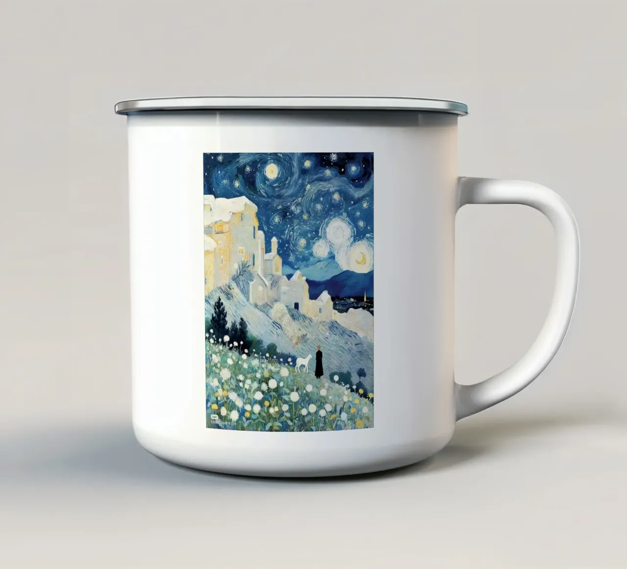 viewing with cat tazza in smalto da lifeline