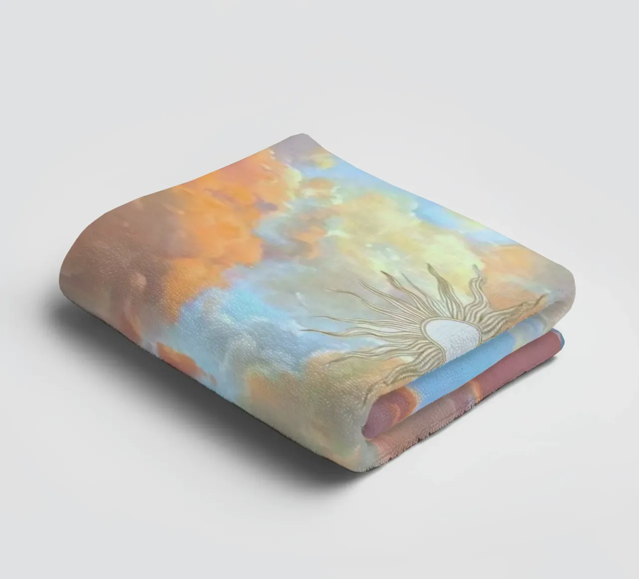 sunshine and clouds asciugamano da bagno da lifeline