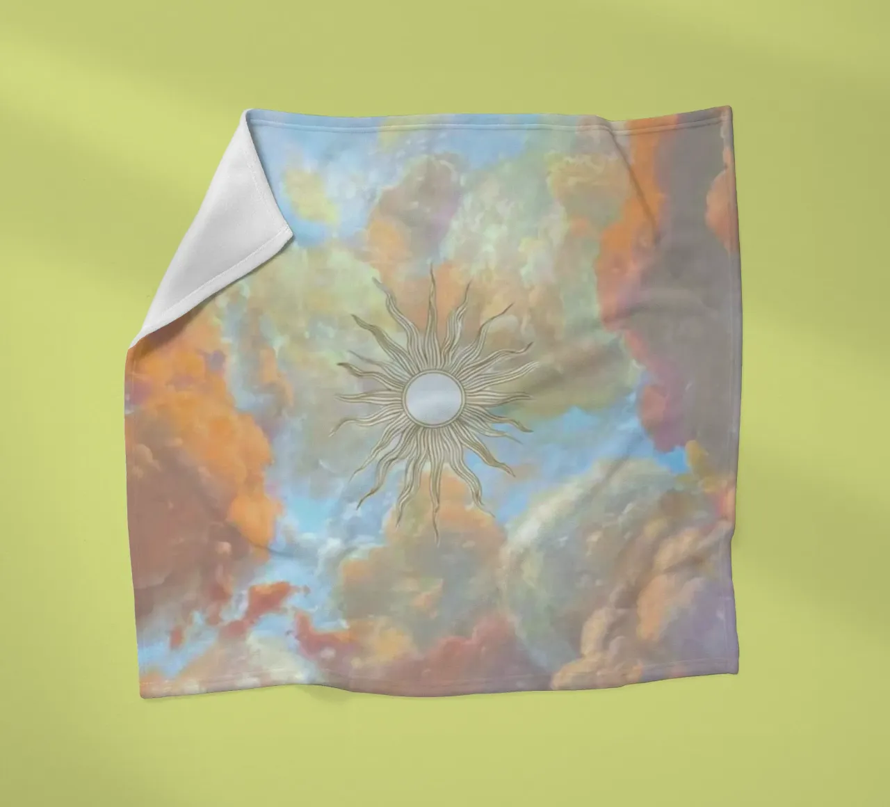 sunshine and clouds coperta in pile da lifeline