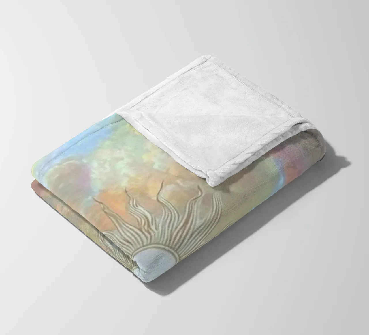 sunshine and clouds coperta in pile da lifeline