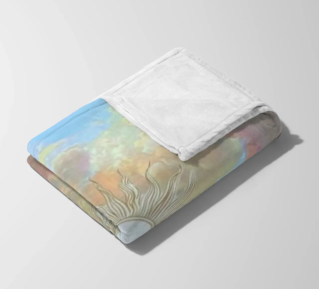 sunshine and clouds coperta in pile da lifeline