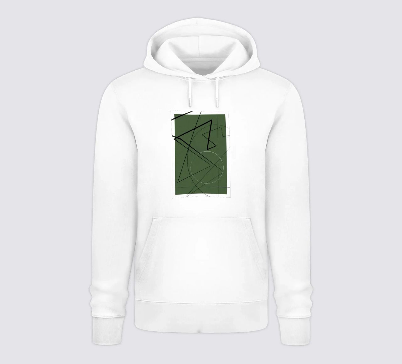 Angular Lines No 25 felpa con cappuccio da treechild