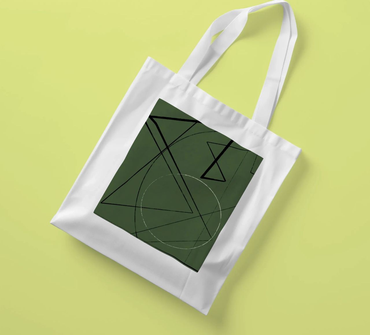 Angular Lines No 25 borsa in juta da treechild