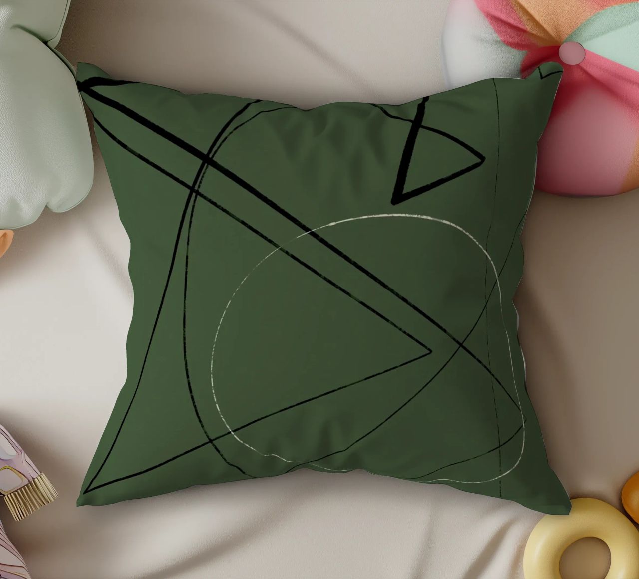 Angular Lines No 25 cuscino da treechild