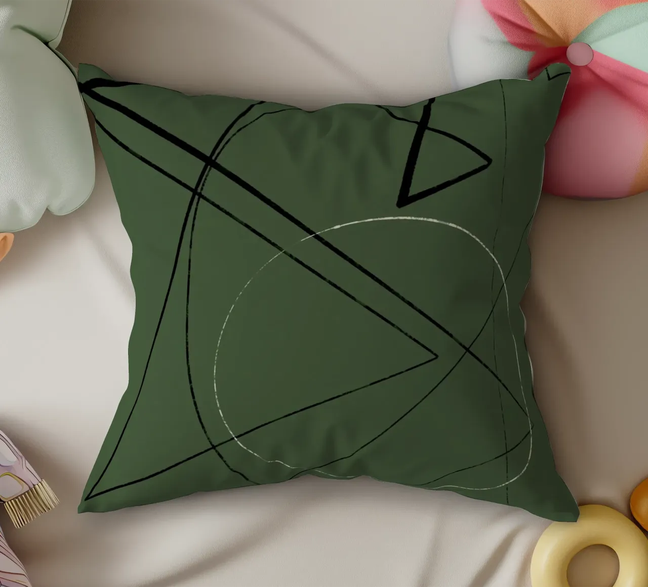 Angular Lines No 25 cuscino da treechild