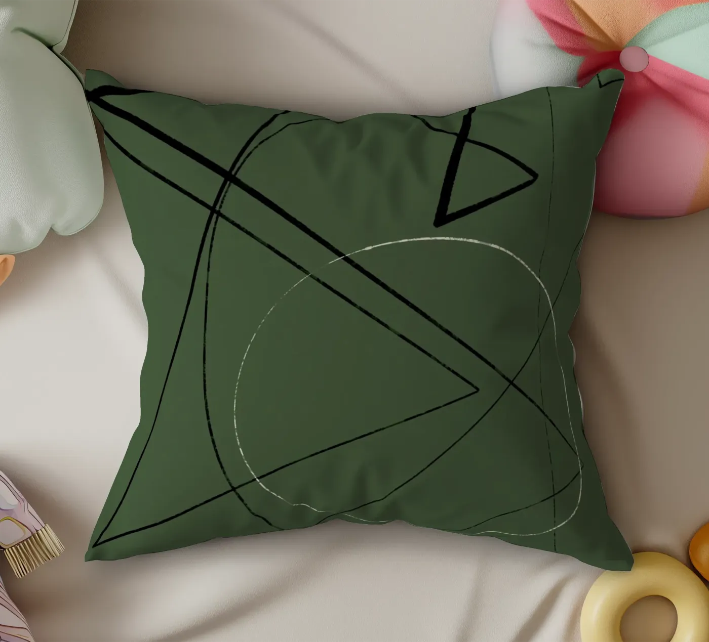 Angular Lines No 25 kussen van treechild