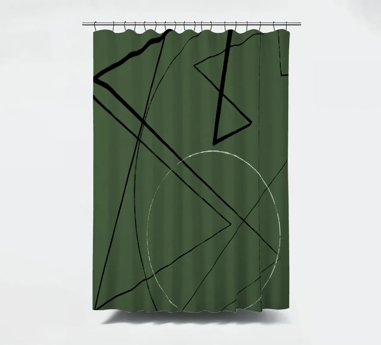 Angular Lines No 25 Duschvorhang von treechild