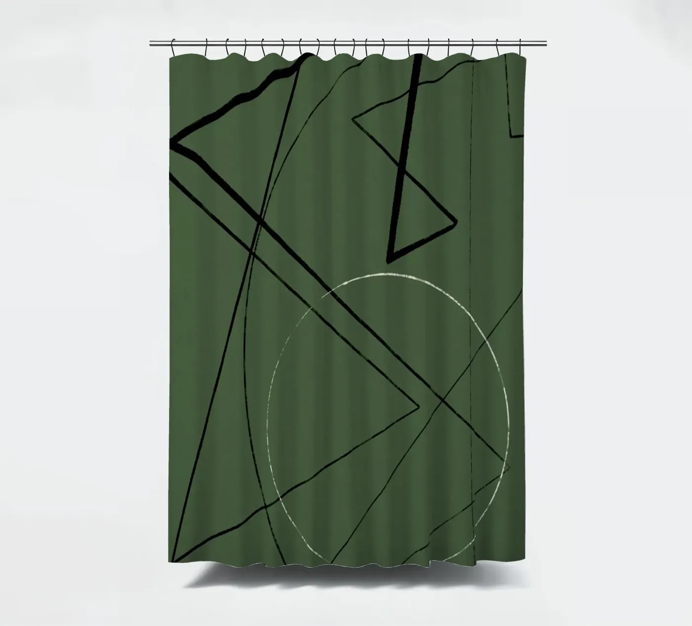 Angular Lines No 25 Duschvorhang von treechild
