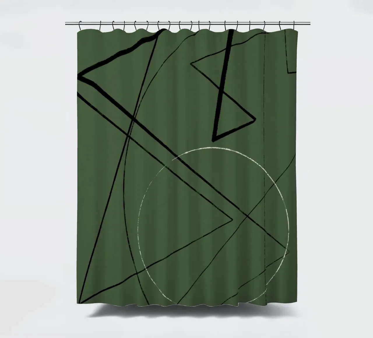 Angular Lines No 25 Duschvorhang von treechild