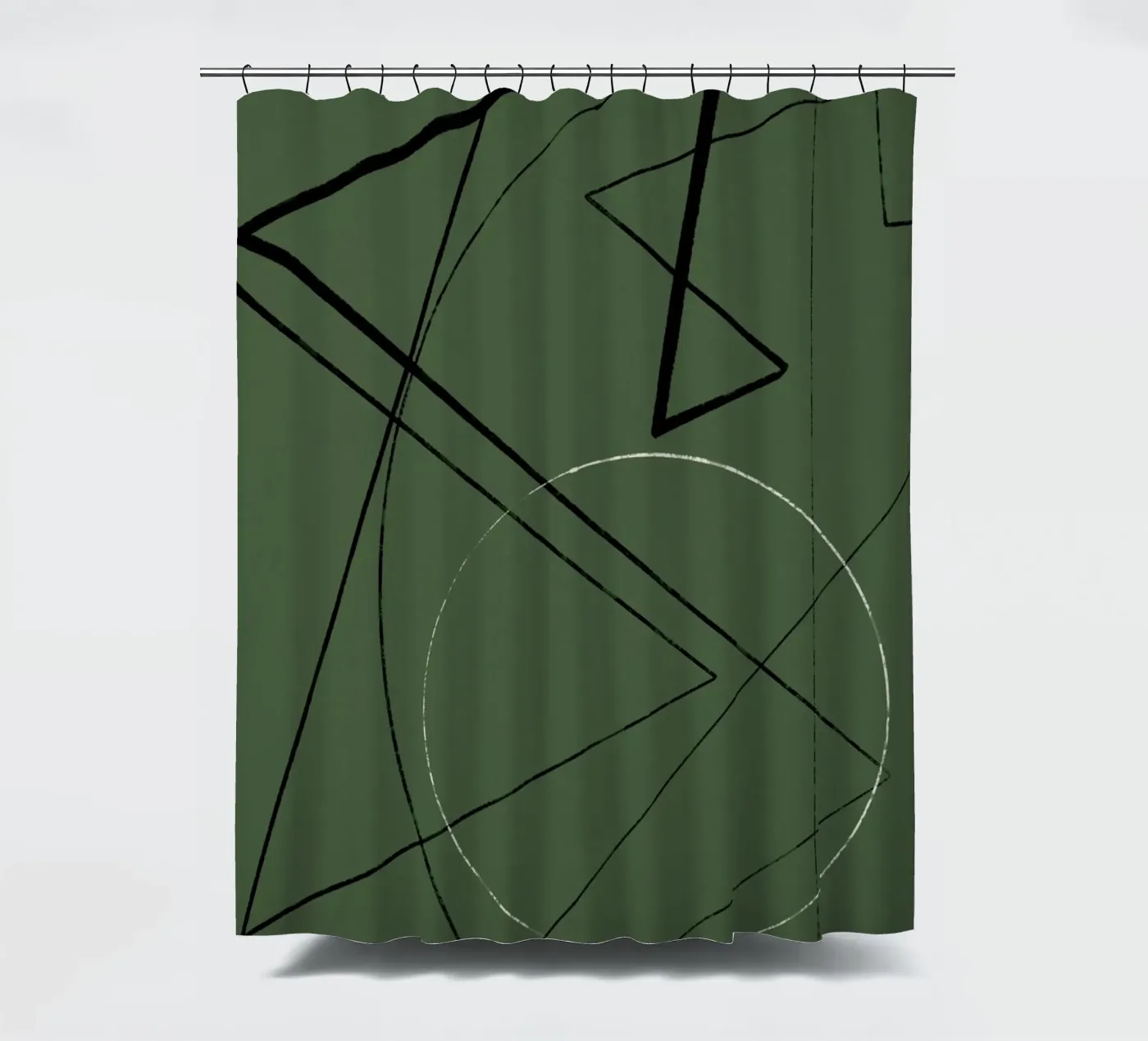 Angular Lines No 25 Duschvorhang von treechild