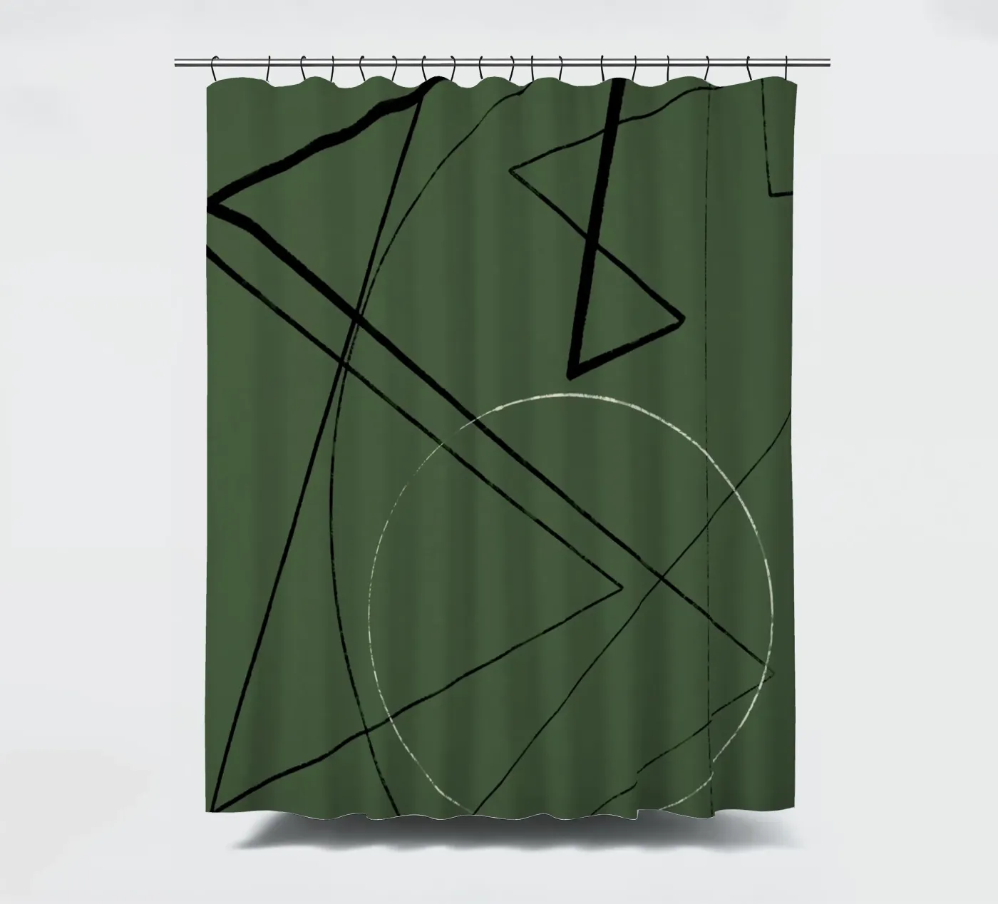 Angular Lines No 25 Duschvorhang von treechild