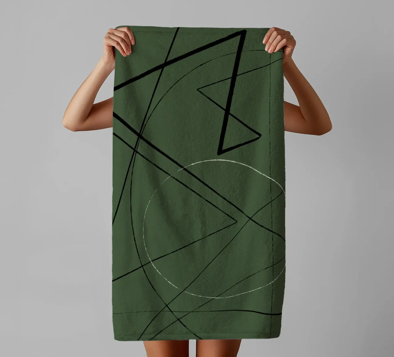 Angular Lines No 25 serviette de bain de treechild