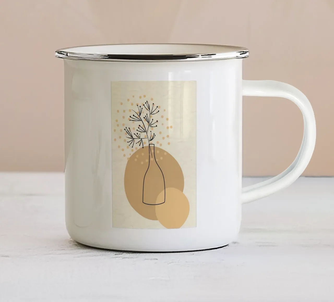 circle and bottle tazza in smalto da miracle