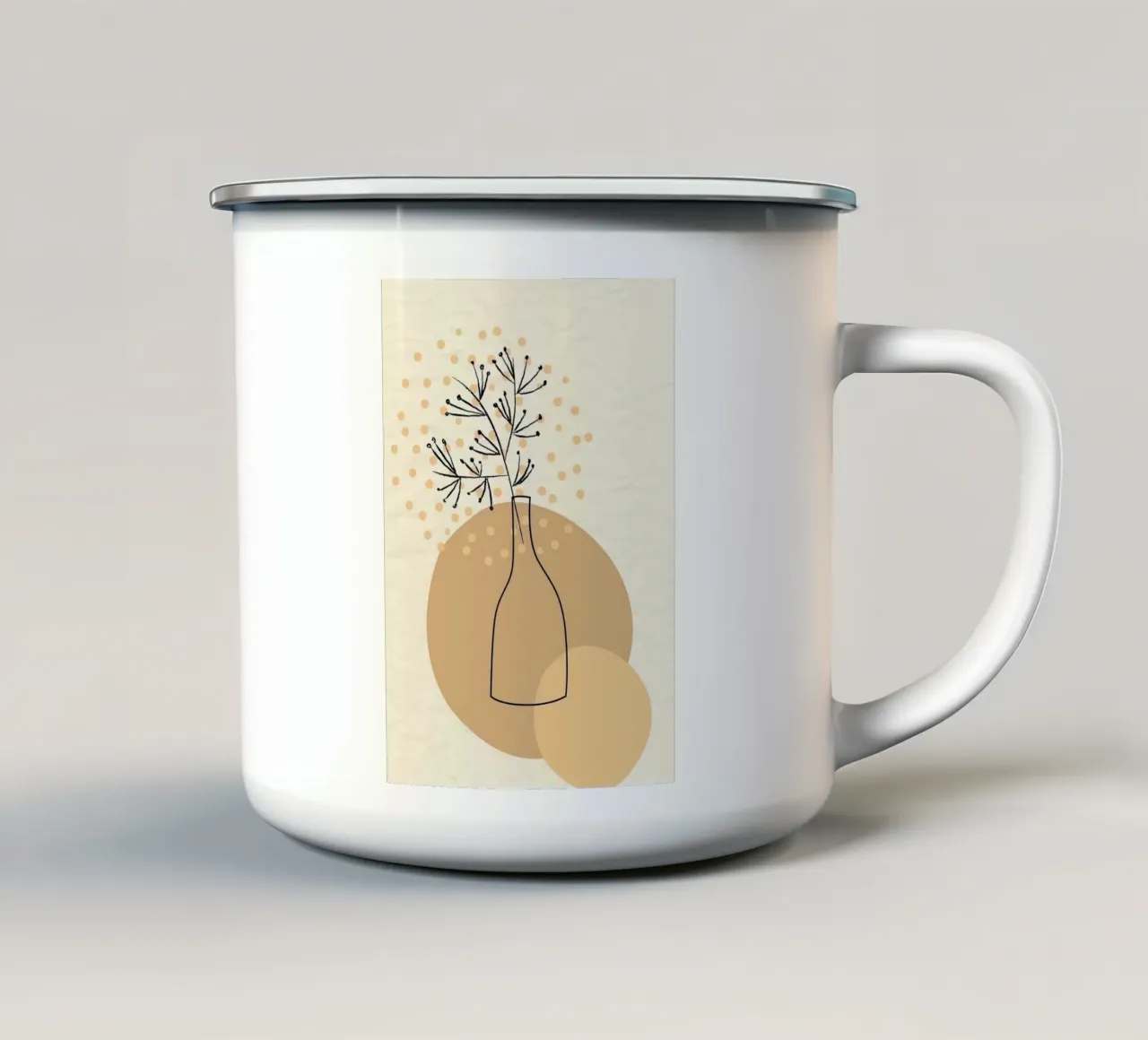 circle and bottle tazza in smalto da miracle