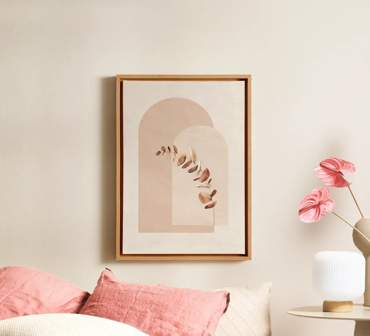 window shape with branch canvas with Floater frame by lifeline