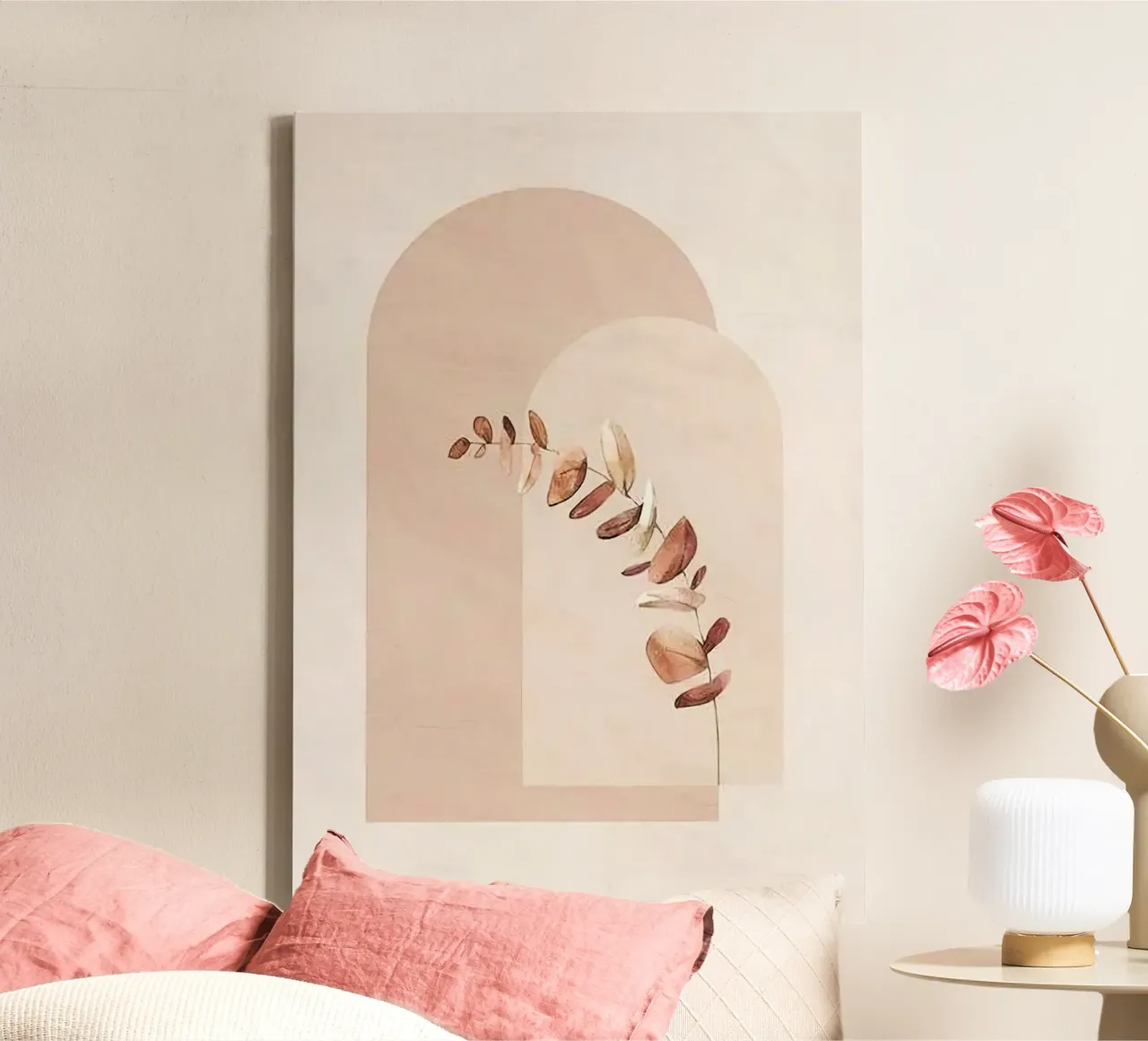 window shape with branch canvas with Floater frame by lifeline