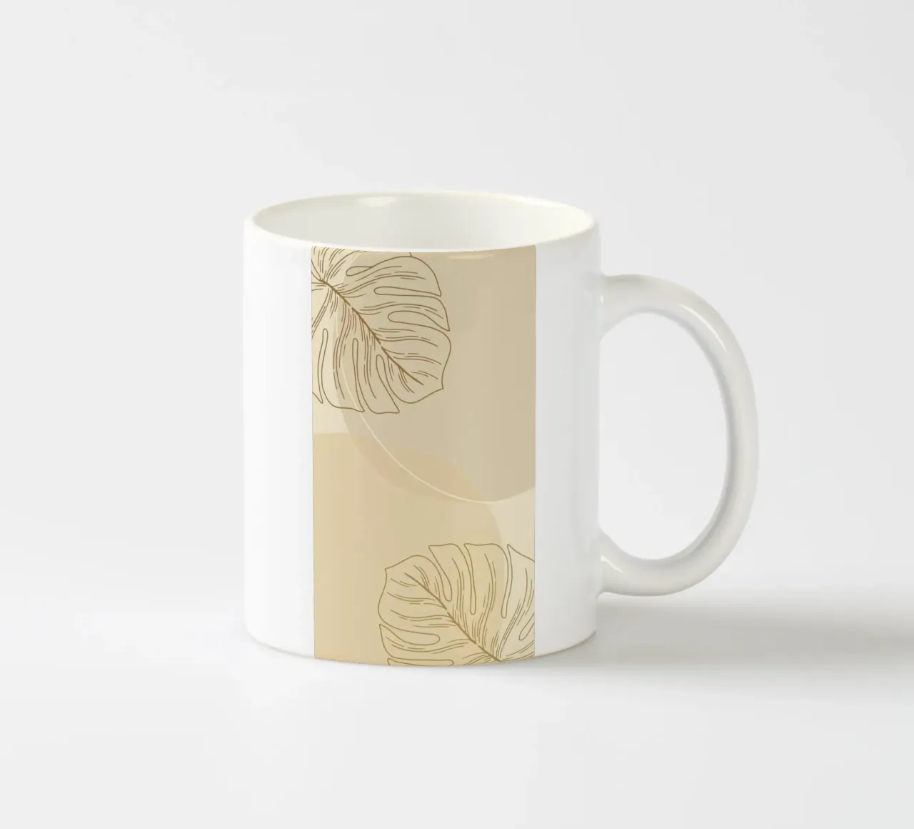 circle shadow and leaf tazza in ceramica da lifeline