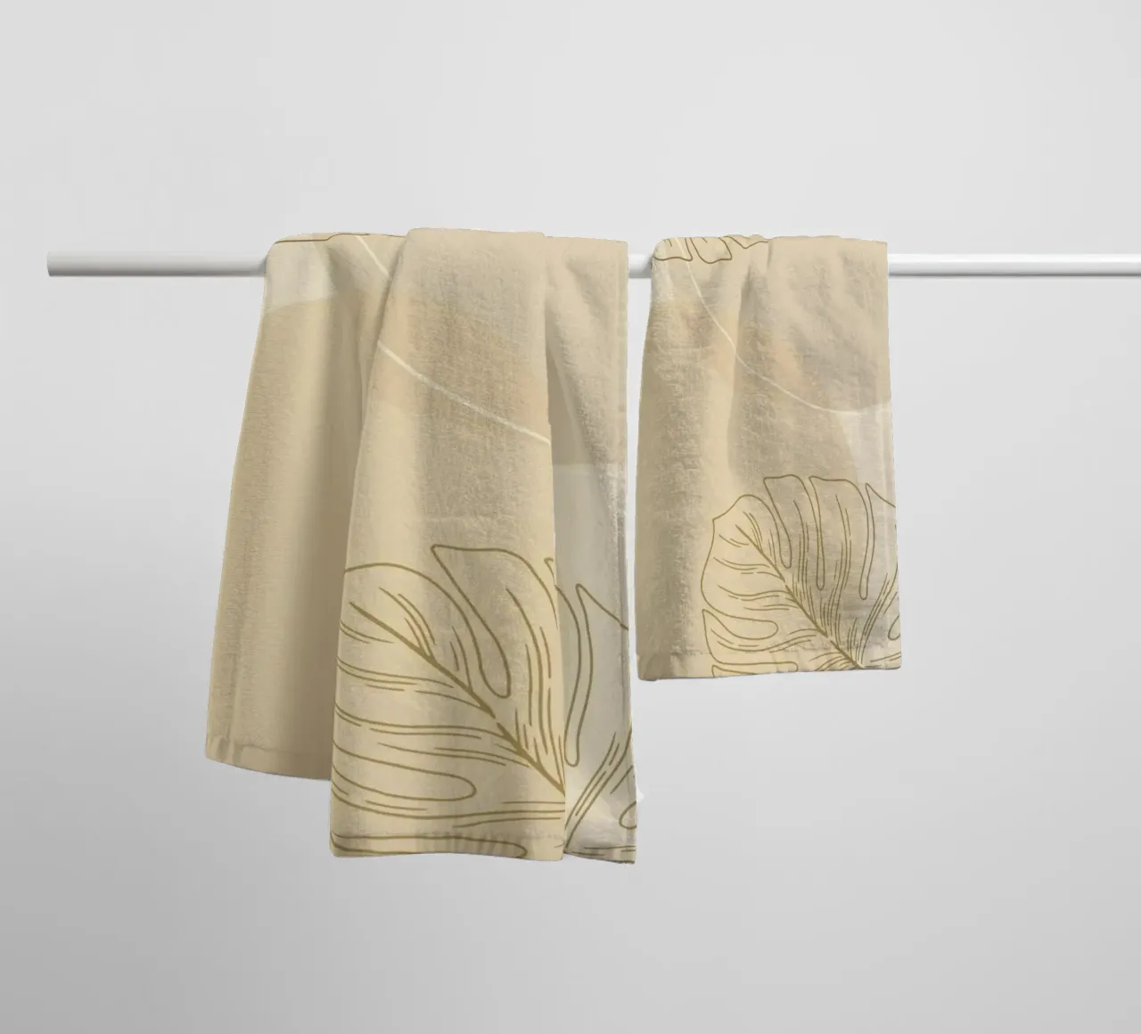 circle shadow and leaf asciugamano da bagno da lifeline