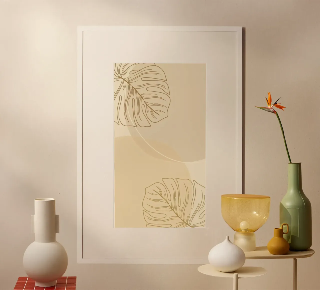 circle shadow and leaf poster van lifeline