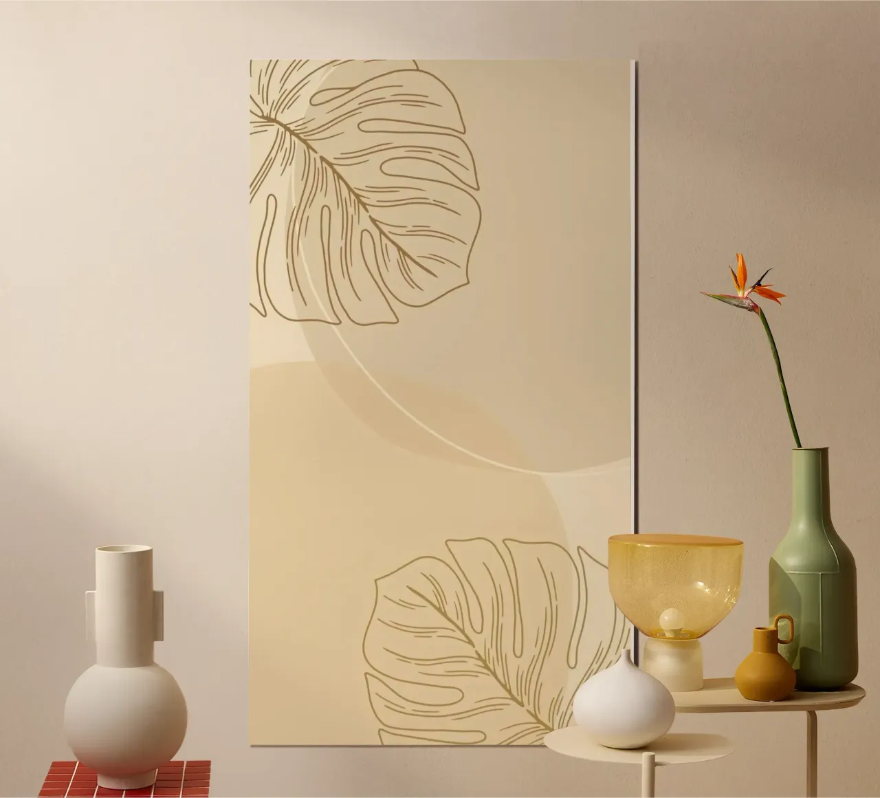 circle shadow and leaf poster van lifeline