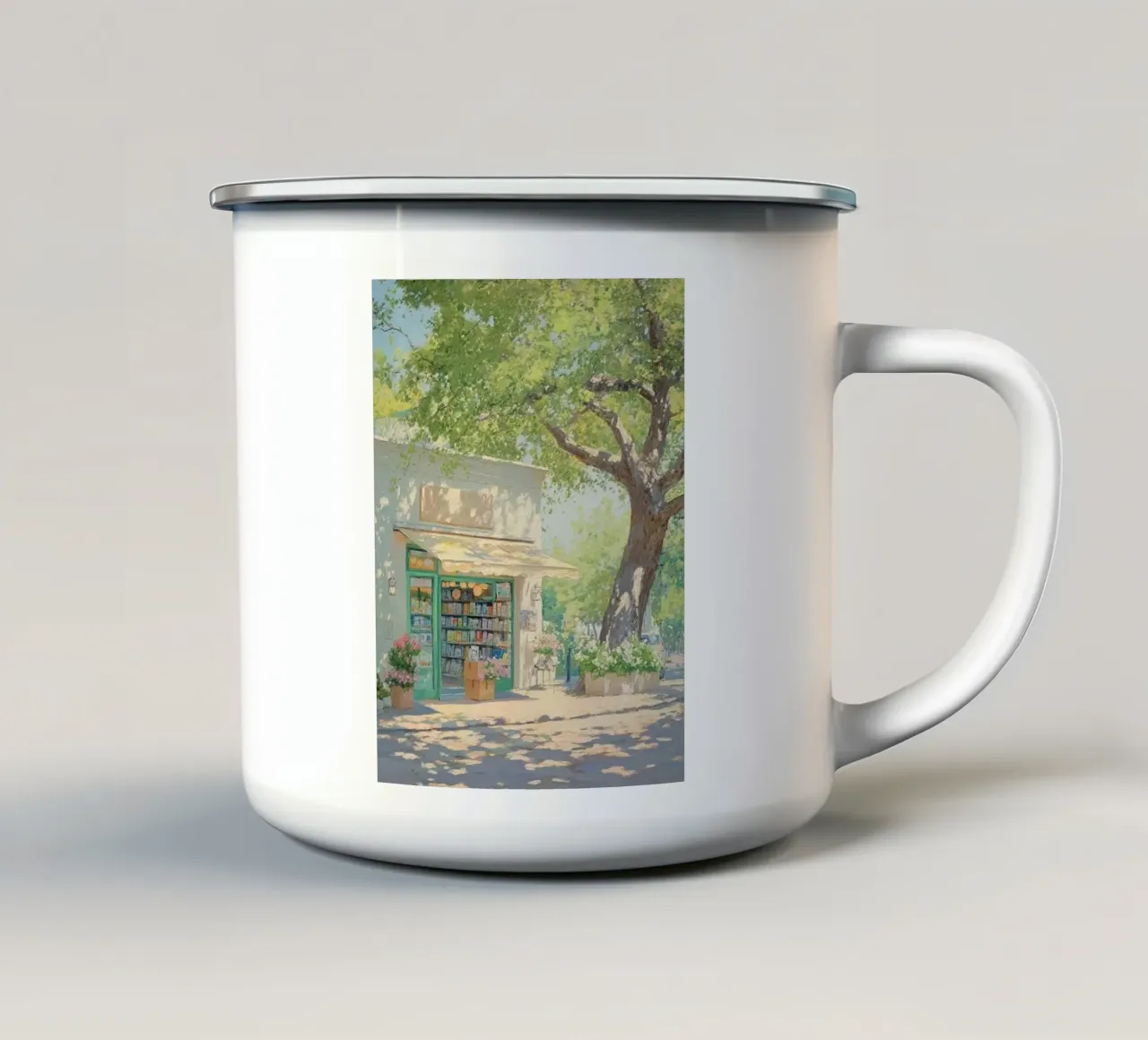 peace shop and tree tazza in smalto da miracle