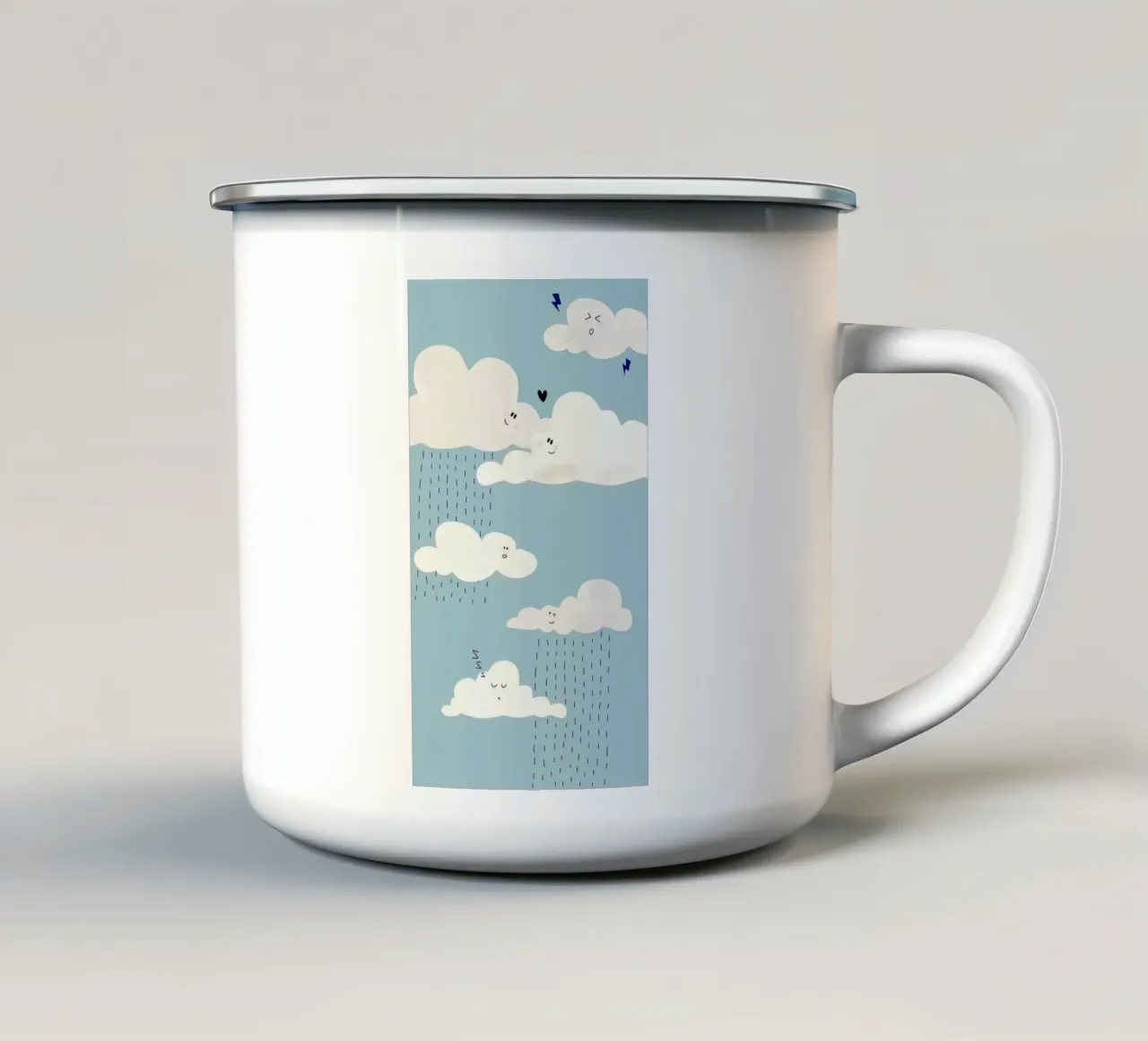 shape of cloud tazza in smalto da miracle
