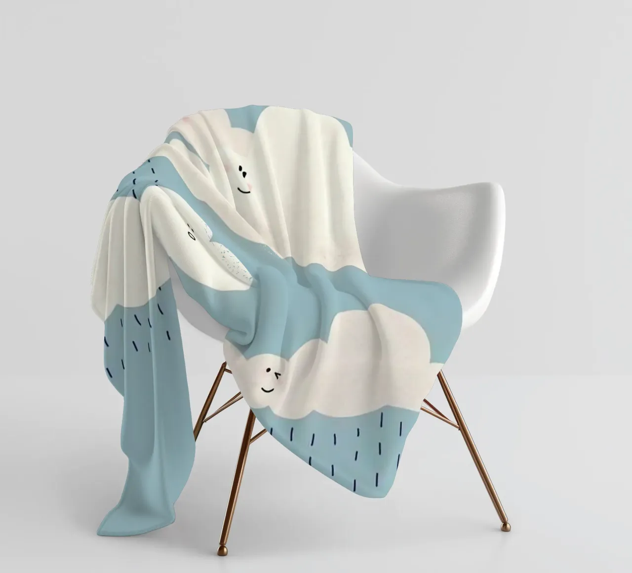 shape of cloud coperta in pile da miracle