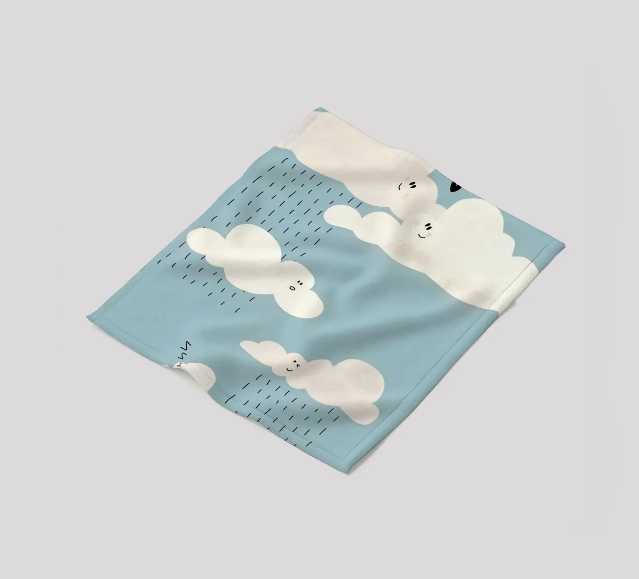 shape of cloud coperta in pile da miracle