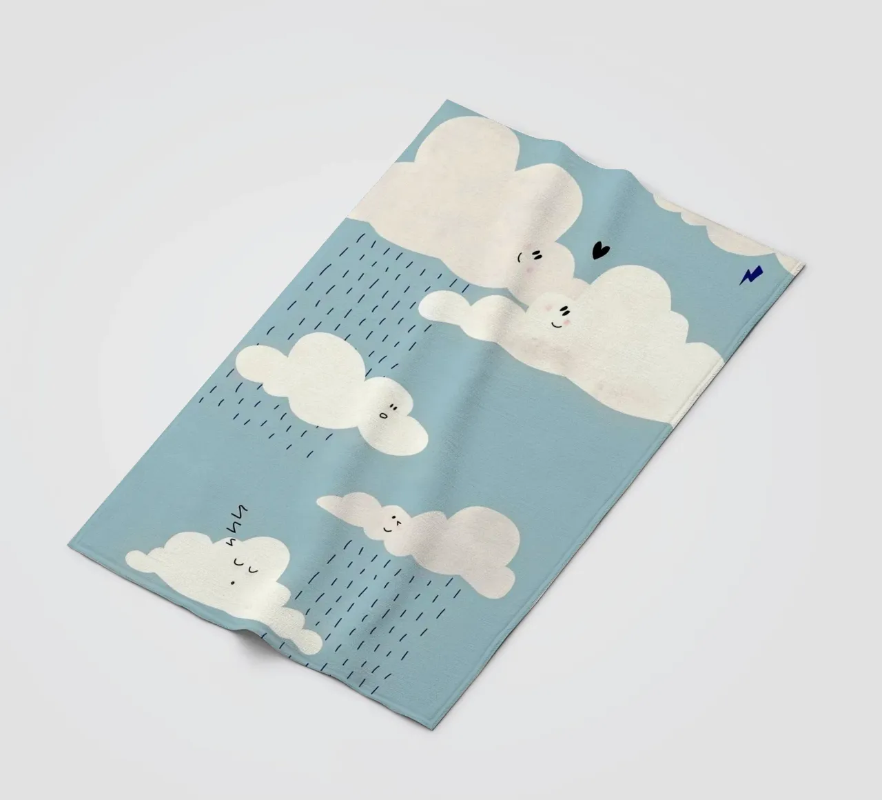 shape of cloud coperta in pile da miracle