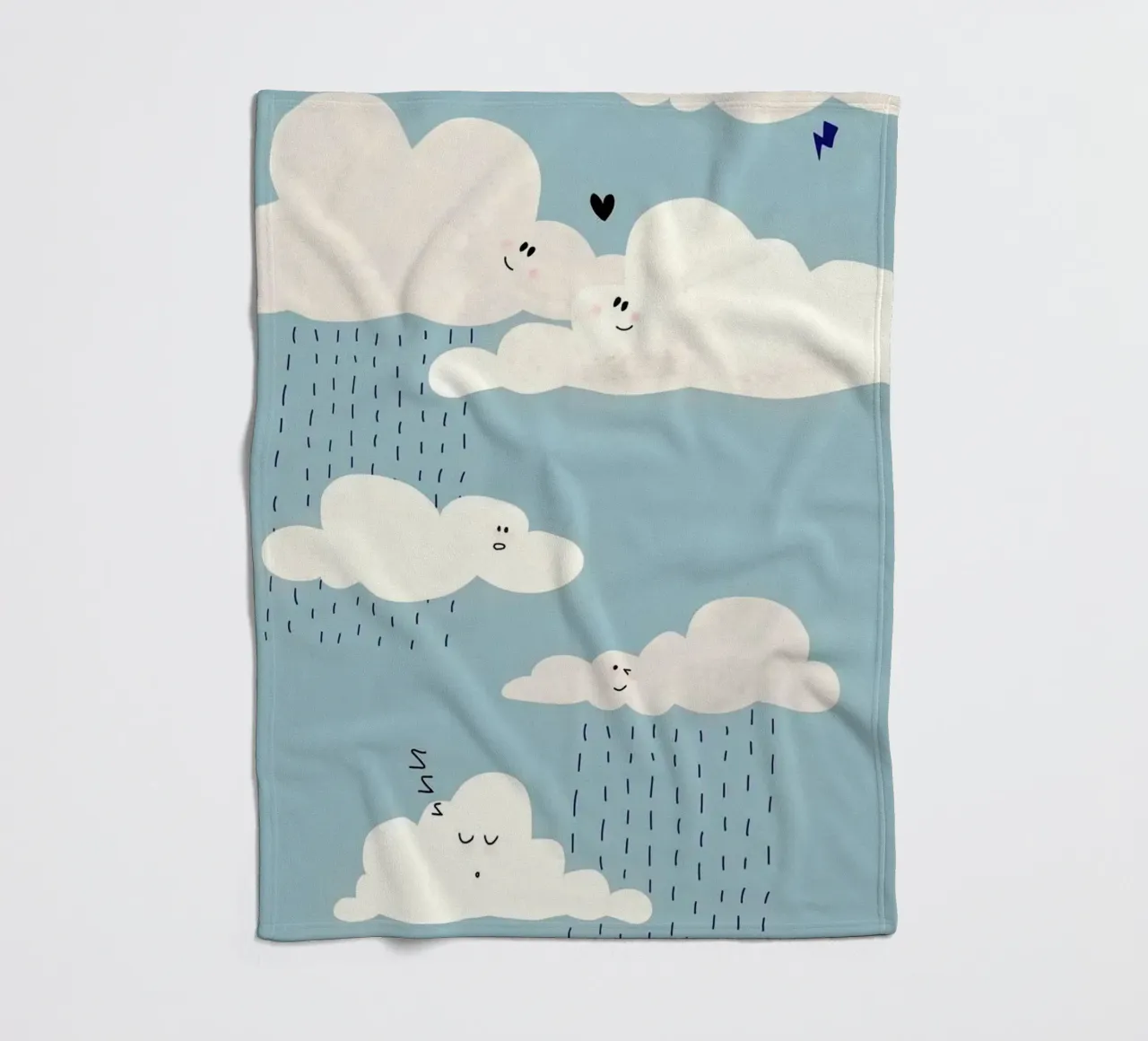 shape of cloud coperta in pile da miracle