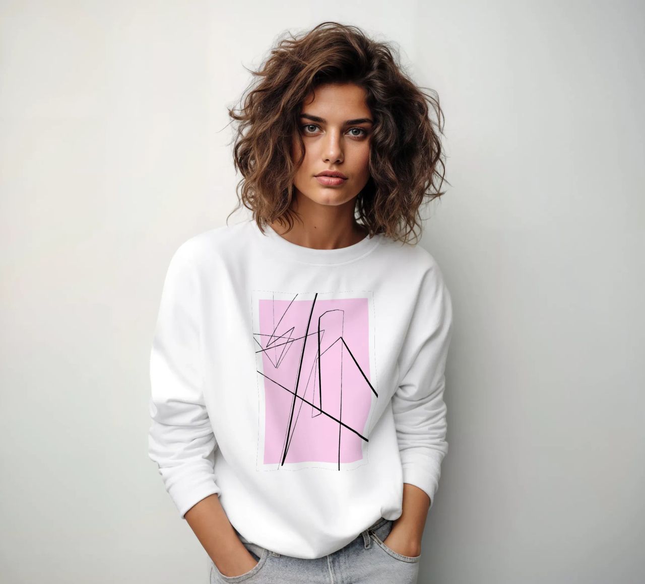 Angular Lines No 4 sweatshirt van treechild