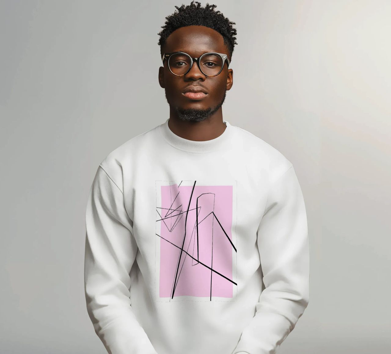 Angular Lines No 4 sweatshirt van treechild