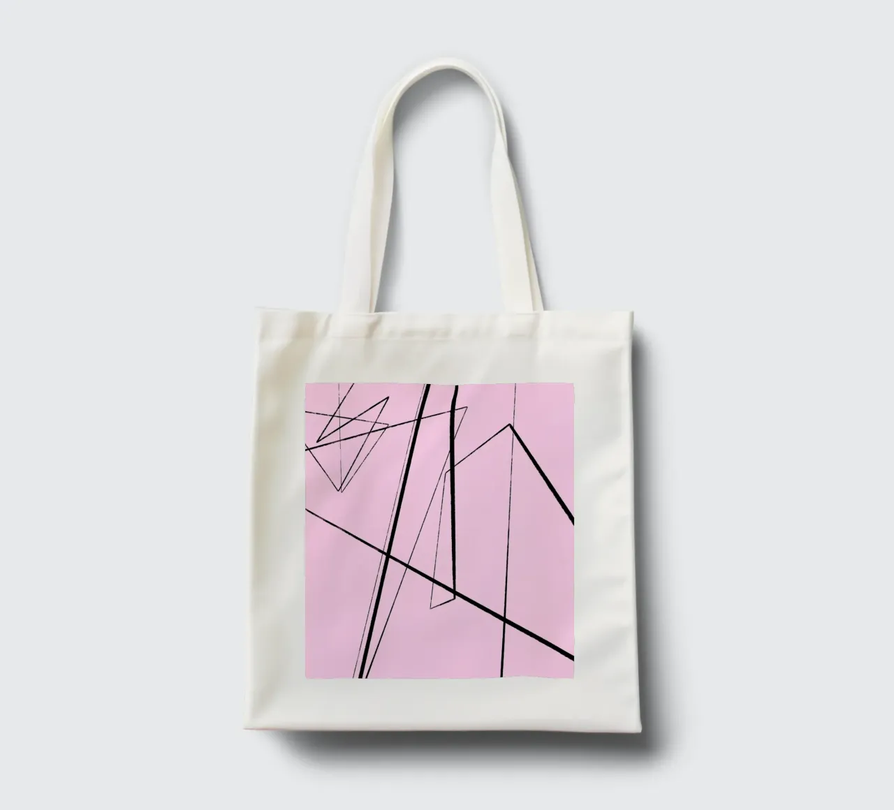 Angular Lines No 4 borsa in juta da treechild