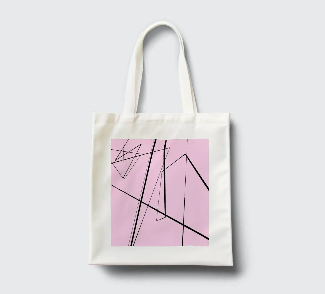 Angular Lines No 4 borsa in juta da treechild